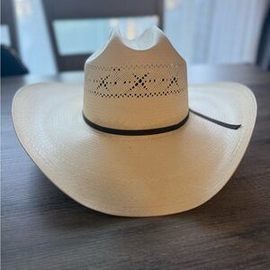 Resistol HOOey Straw Cowboy Hat Size 7 1/4 – Vented Ranch Rodeo Western Hat